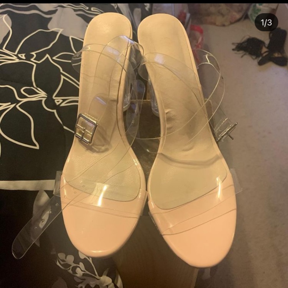 Clear Cinderella heels